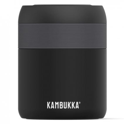 Recipient Thermos BORA 600 ml, negru mat, oțel inoxidabil, Kambukka