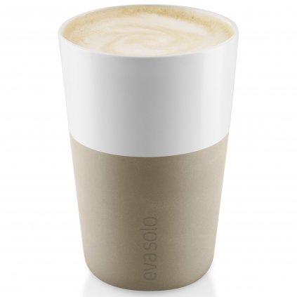 Cană Caffe latte, set de 2, 360 ml, bej perlat, Eva Solo