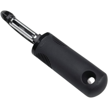 Decojitor de legume GOOD GRIPS 18 cm, pivotant, negru, plastic, OXO
