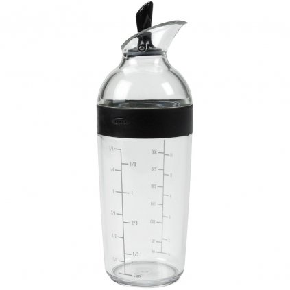 Shaker pentru dressing GOOD GRIPS 350 ml, negru, plastic, OXO