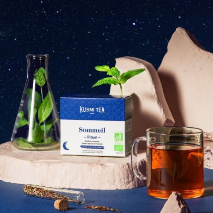 Ceai de plante SLEEP RITUAL, 18 pungi de muselină, Kusmi Tea
