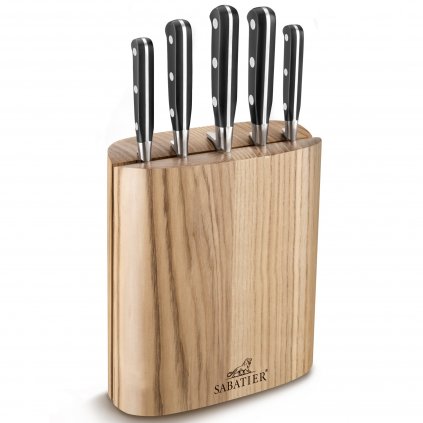 Bloc de cuțite BORNEO, cu cuțite IDÉAL, set de 6, Lion Sabatier