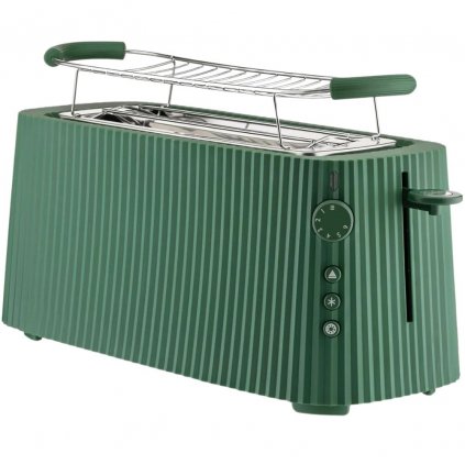 Toaster PLISSÉ XXL 46 cm, verde, plastic, Alessi