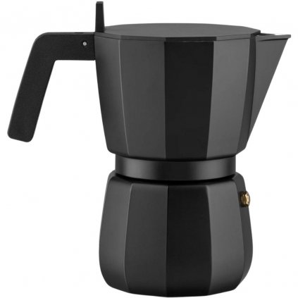 Aparat de cafea MOKA 300 ml, negru, aluminiu, Alessi