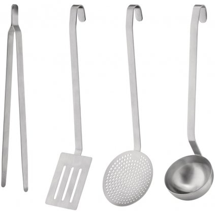 Ustensile de bucătărie CONVIVIO, set de 4 buc, oțel inoxidabil, Alessi