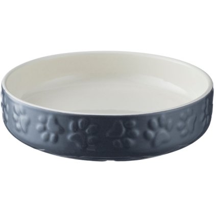 Castron pentru pisici PETWARE 13 cm, gri, ceramică, Mason Cash