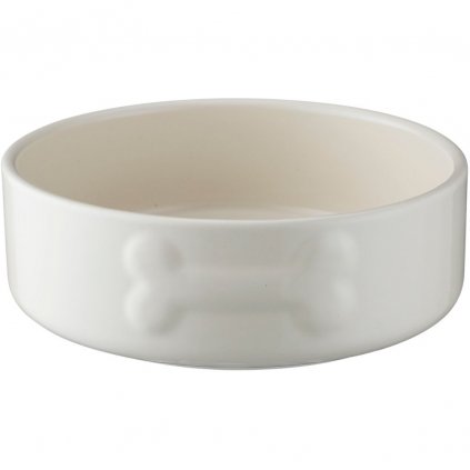 Bol pentru câini PETWARE 15 cm, alb, ceramică, Mason Cash