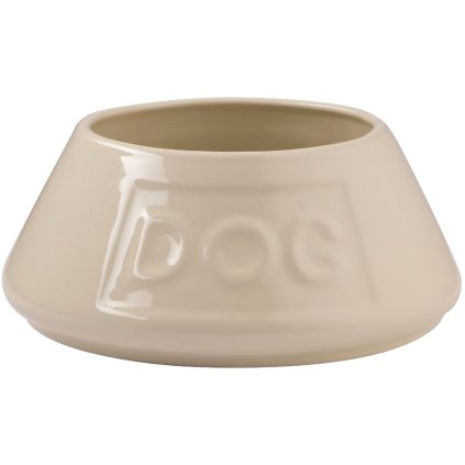 Bol pentru câini NON TIP 21 cm, crem, ceramică, Mason Cash