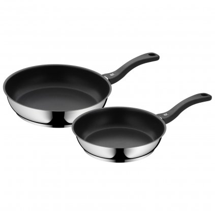 Set de tigăi DEVIL, set de 2 buc, argintiu, oțel inoxidabil, WMF