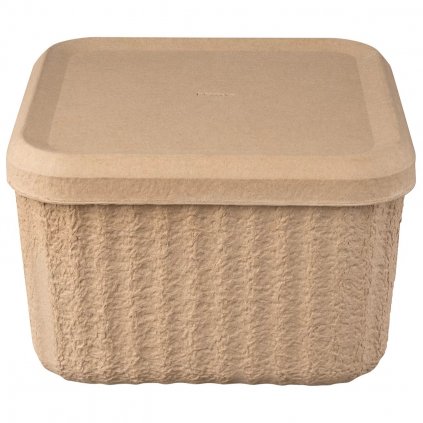 Container de depozitare REDO 30,5 x 20 cm, set de 2 buc, maro, hârtie, Blomus