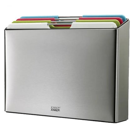 Tocător FOLIO 60213 34 x 24 cm, set de 4 buc, plastic/inox, Joseph Joseph