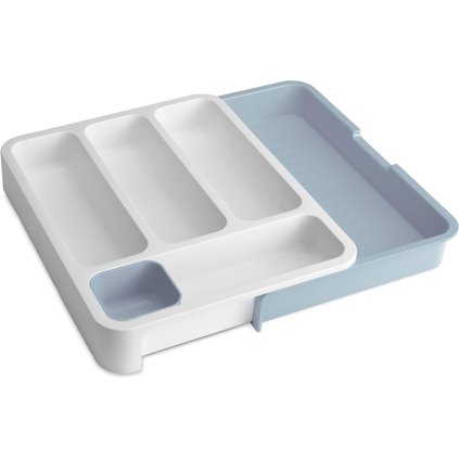 Tavă pentru tacâmuri DRAWERSTORE 85116, reglabil, albastru, plastic, Joseph Joseph