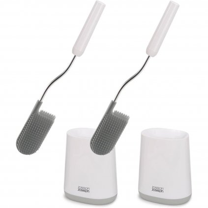 Perie de toaletă FLEX LITE 70523 42 cm, set de 2, alb, plastic, Joseph Joseph