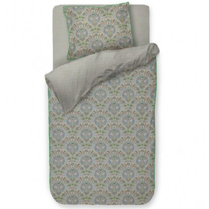 Set de lenjerie de pat single ALBA 140 x 200 cm, albastru, bumbac percal, Pip Studio
