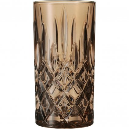Pahar înalt pentru băuturi NOBLESSE COLORS 395 ml, set de 2 buc, tutun, Nachtmann