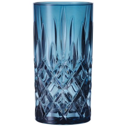 Pahar înalt pentru băuturi NOBLESSE COLORS 395 ml, set de 2 buc, albastru, Nachtmann