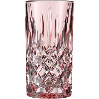 Pahar înalt pentru băuturi NOBLESSE FRESH COLORS 395 ml, set de 2 buc, roz, Nachtmann