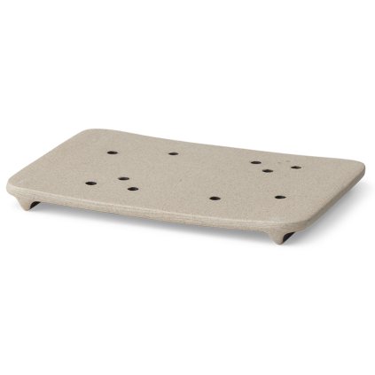 Suport pentru săpun BON 12,5 cm, nisip, porțelan, ferm LIVING