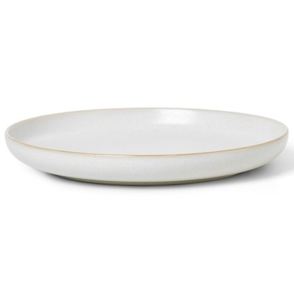 Farfurie pentru cină SEKKI 25,5 cm, crem, gresie, ferm LIVING