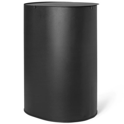 Coș de gunoi ENKEL 40 l, negru, carbon oțel, ferm LIVING