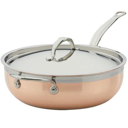 Tigaie pentru saute COPPERBOND 28 cm, 4,7 l, cupru, Hestan