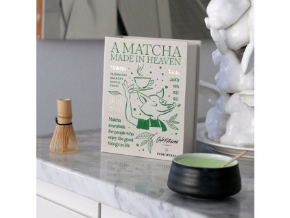 Matcha set de ceai CAFE KITSUNÉ, set de 3 buc, bej, Printworks