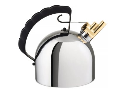 218882 varna konvice 9091 2 l stribrna cerna nerezova ocel alessi