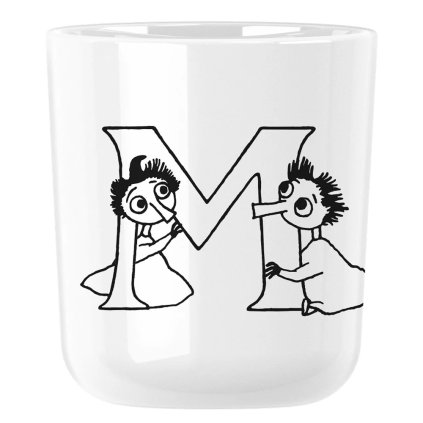 220367 plastovy hrnek moomin abc 200 ml pismeno m bila rig tig