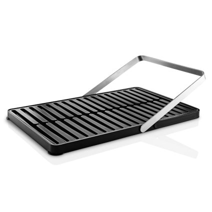 Suport pentru uscarea vaselor 46 x 29 cm, negru, plastic, Eva Solo