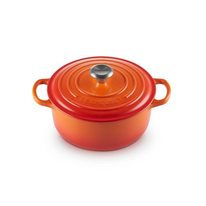 224733 kastrol signature 20 cm 2 4 l flame litina le creuset