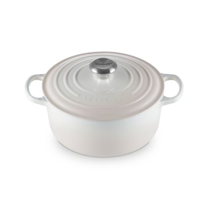 224514 kastrol signature 24 cm 4 2 l meringue litina le creuset