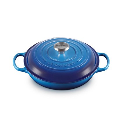 223470 kastrol signature 26 cm 2 2 l azure litina le creuset