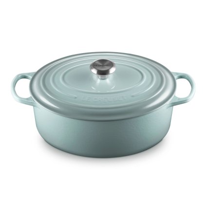 225168 kastrol signature 31 cm 6 3 l ovalny sea salt litina le creuset