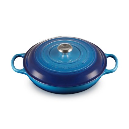 224439 kastrol signature 30 cm 3 5 l azure litina le creuset