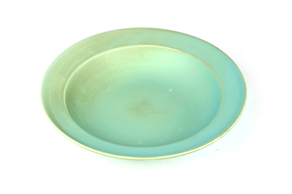 Farfurie adâncă margine largă 21.5 cm albastră verde MIJ