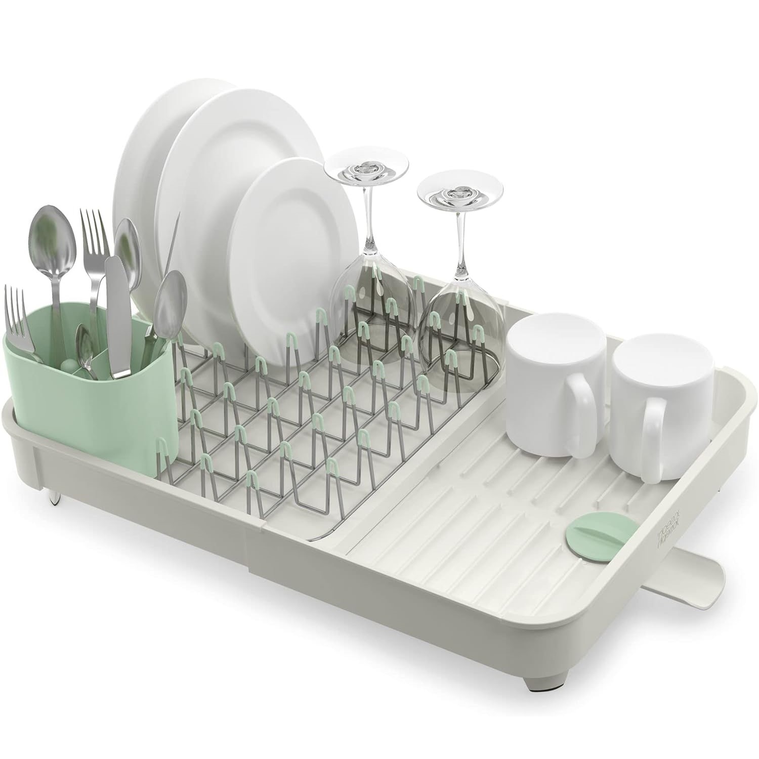 Tavă pentru uscarea vaselor EXTEND 851652 verde, plastic, Joseph Joseph