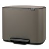 Coș cu pedală BO 11 + 23 l, platină, Brabantia