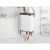 Coș de gunoi cu capac sensibil la atingere BO HI 2 x 30 l, alb, Brabantia