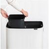Coș de gunoi cu capac sensibil la atingere BO HI 2 x 30 l, alb, Brabantia