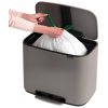 Coș de gunoi cu pedală Bo Brabantia gri mineral 36 l