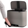 Coș de gunoi cu pedală Bo Brabantia gri mineral 36 l