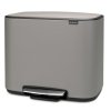 Coș de gunoi cu pedală Bo Brabantia gri mineral 36 l