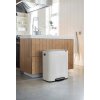 Coș cu pedală BO 2 x 30 l, alb, Brabantia