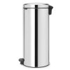 Coș cu pedală NEWICON 30 l, oțel lucios, Brabantia