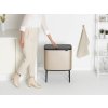 Coș de gunoi cu capac sensibil la atingere TOUCH BIN 3 x 11 l, șampanie, Brabantia