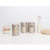 Borcan depozitare pentru bucătărie WINDOW CANISTER, set de 3 buc, 1,4 l, șampanie, Brabantia