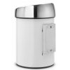 Coș de gunoi cu capac sensibil la atingere TOUCH BIN, 3 l, alb, Brabantia
