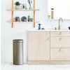 Coș de gunoi cu capac sensibil la atingere TOUCH BIN NEW 30 l, platină, Brabantia