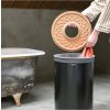 Coș de rufe 60 l, cu capac de plută, negru, Brabantia