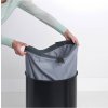 Coș de rufe 60 l, cu capac de plută, negru, Brabantia